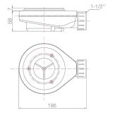 Composiet douchebak Solid Eco 100x100cm antraciet