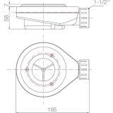 Composiet douchebak Solid Eco 90x120cm Leisteen Zwart Ral9005