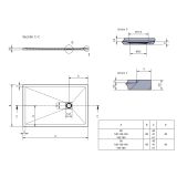 Komposit duschwanne Frame