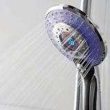 LED handdouche chroom met 3 standen en digitale temperatuur aanduiding